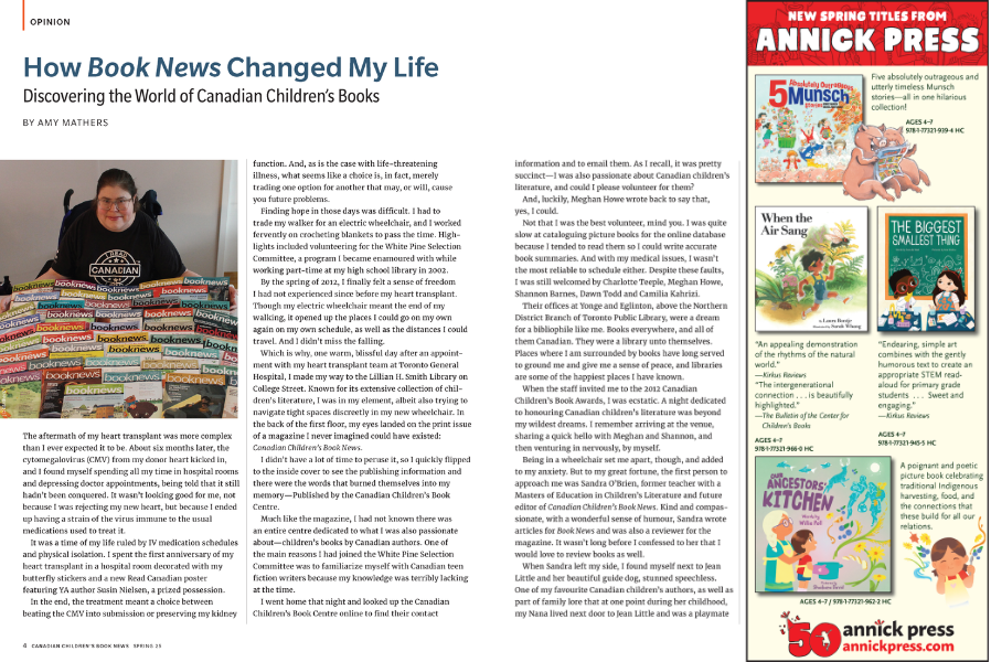 Page spread from Book News