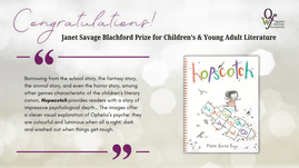 Hopscotch by Marie-Louise Gay wins the Janet Savage Blachford Prize for Children’s & Young Adult Literature at the QWF Awards