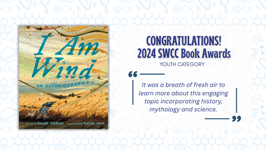 Digital graphic. Text reads "Congratulations! 2024 SWCC Book Awards. Youth Category."