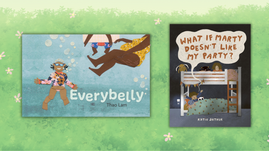 Digital graphic features covers of May picture books. 
