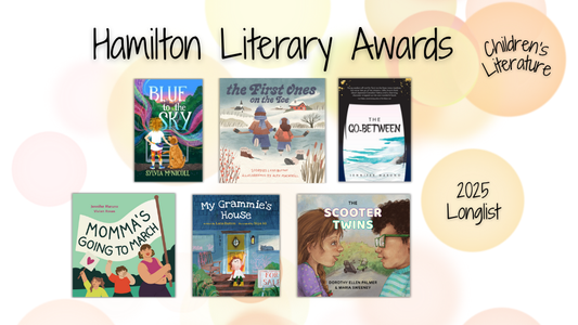 Digital graphic. Text reads "Hamilton Literary Awards. Children's Literature. 2025 Longlist."