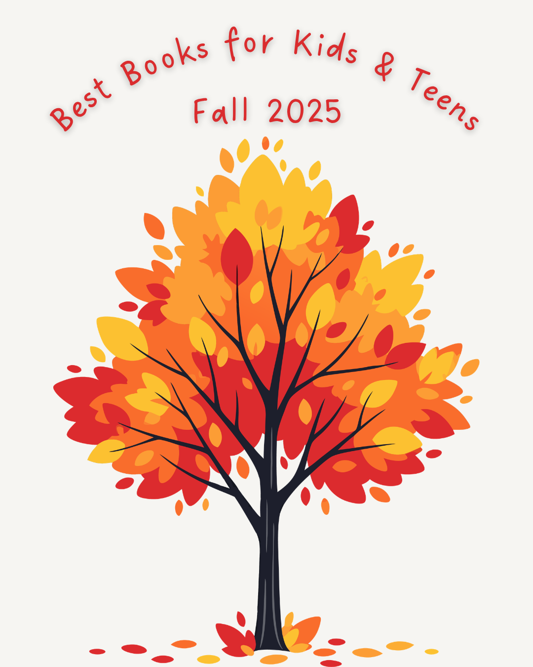 Digital graphic of an autumn tree. Text reads 