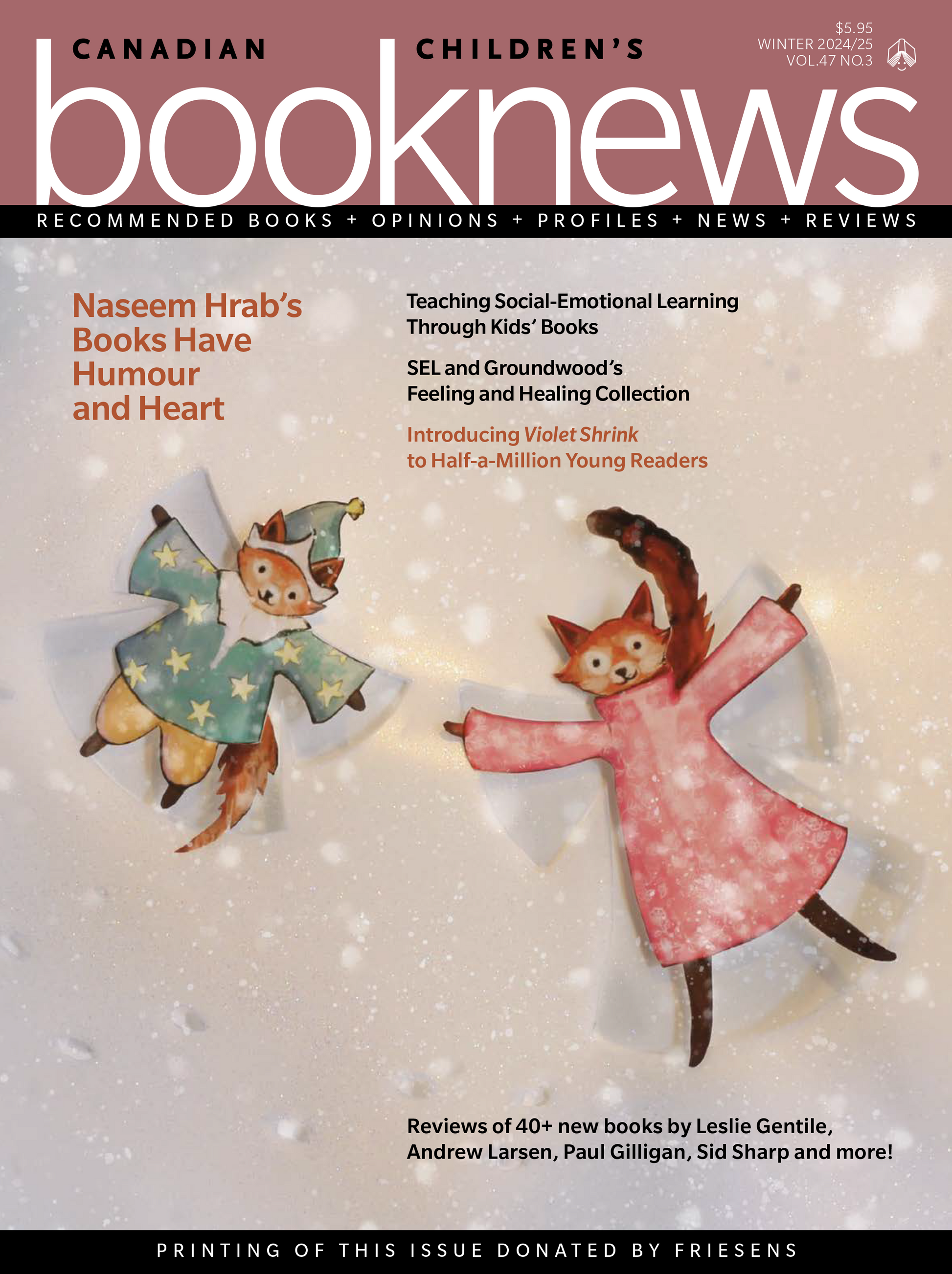 Canadian Children’s Book News, Winter 2024/2025 (Digital PDF) Cover Image