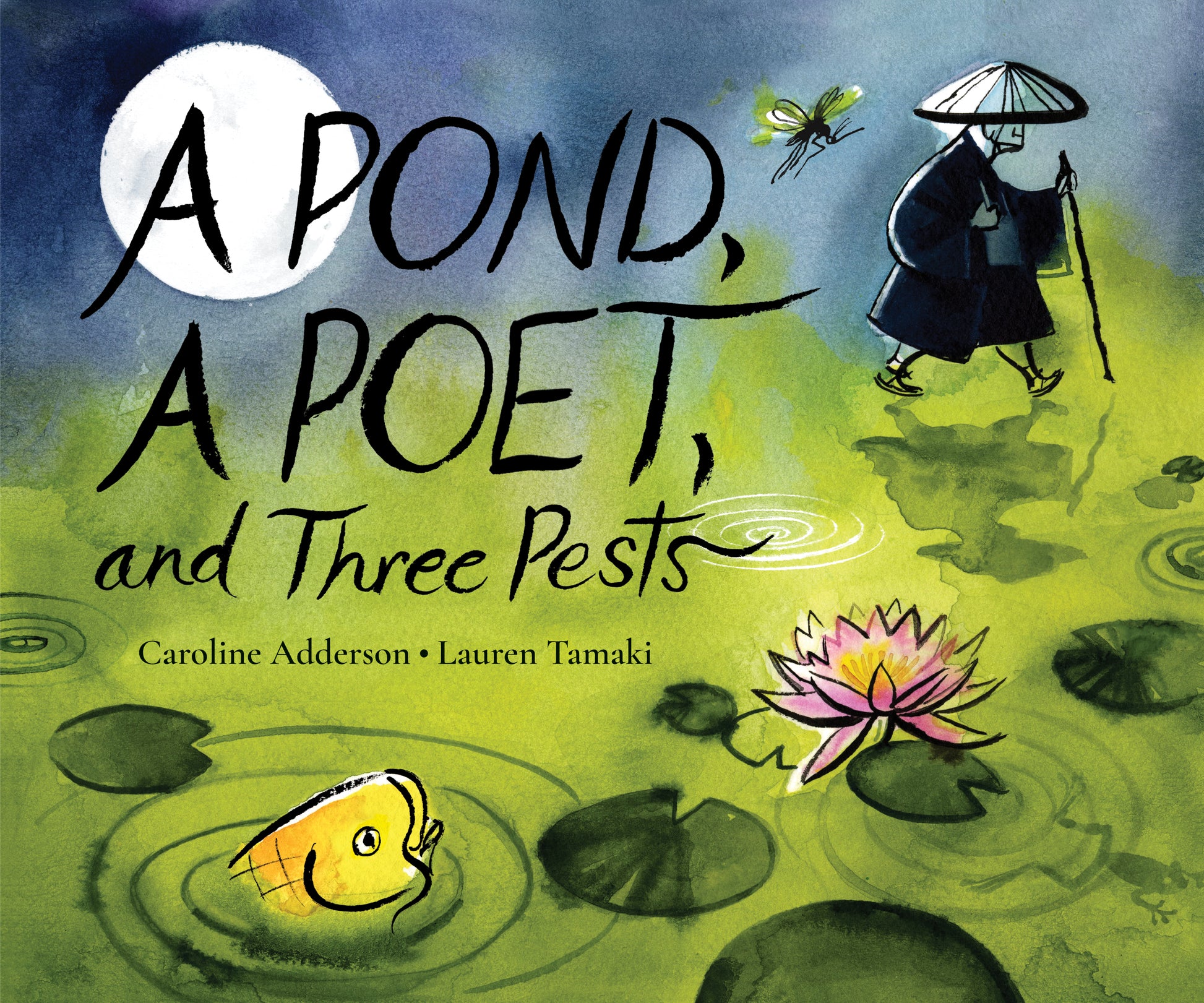 A Pond, a Poet, and Three Pests Cover Image