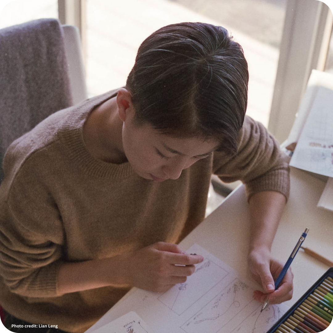 photo of author-illustrator Qin Leng (photo credit Lian Leng)