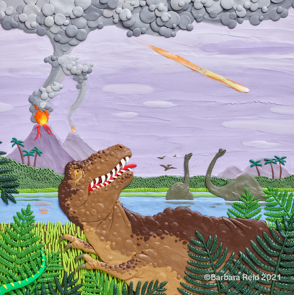 Barbara Reid - Dinosaurs Read the Sky Cover Image