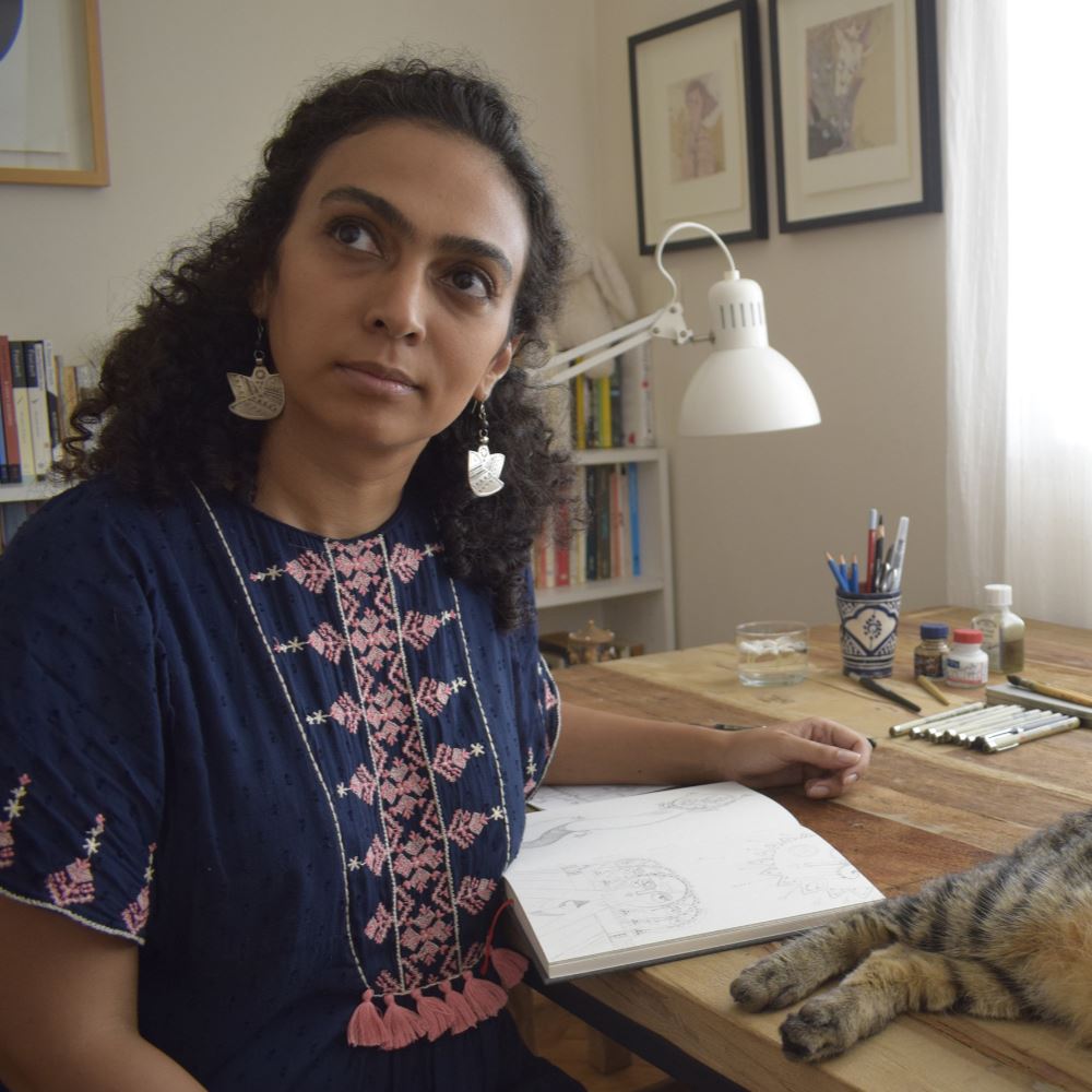 photo of illustrator Sahar Abdallah
