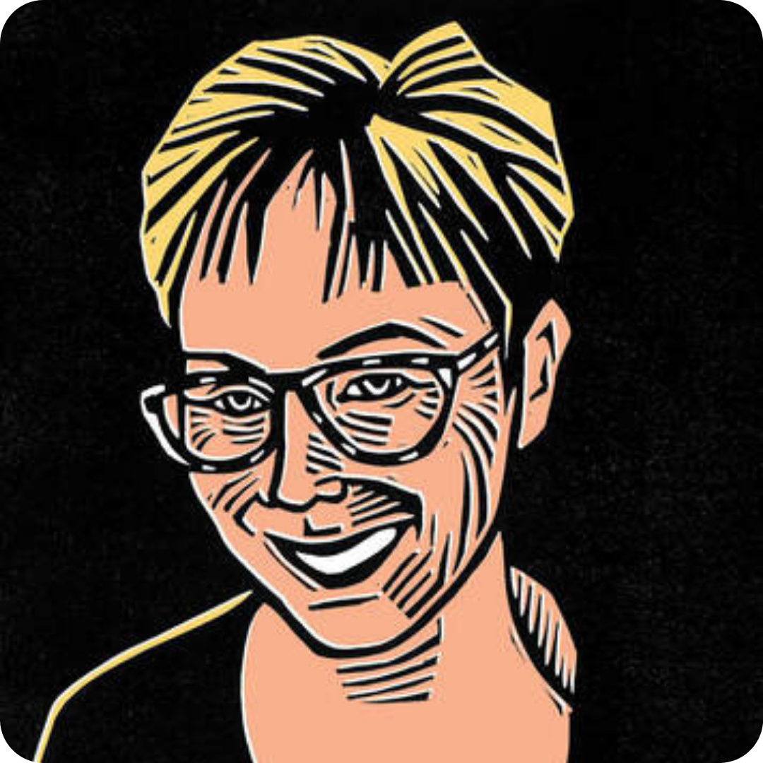 digital graphic of illustrator Sue Todd