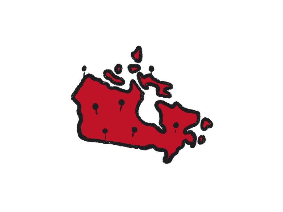 map of Canada icon