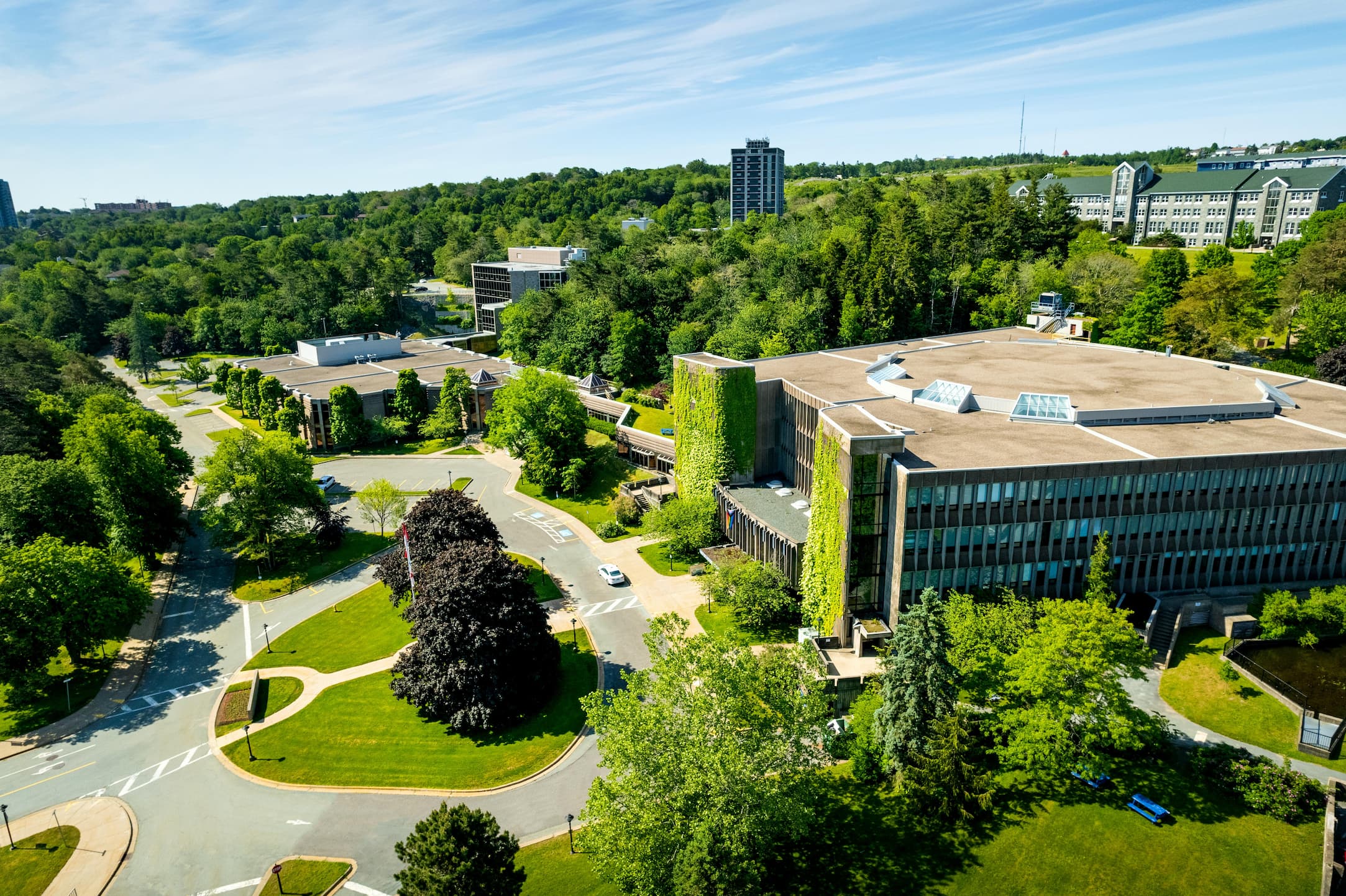 library building on campus